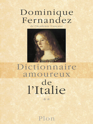 cover image of Dictionnaire amoureux de l'Italie--2